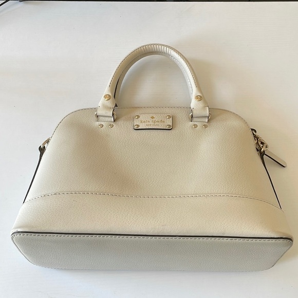 Kate Spade White Wellesley Rachelle Bowler Bag - Picture 1 of 4